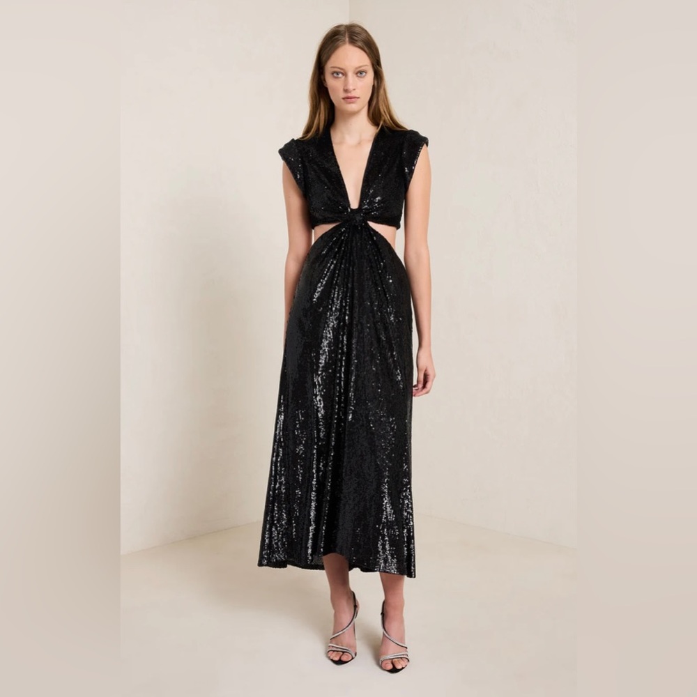 ALC Alexis Midi Black Sequin Dress NWT 6